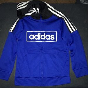 Boys Adidas zip up track jacket